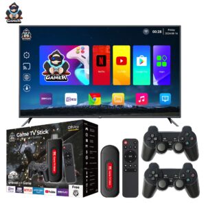 Game Tv Stick + Controles + Juegos + Aplicaciones 8k Max
